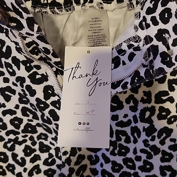 Animal Print Cargo Jogger Pants Boutique Unbranded Cotton Size Small - Picture 8 of 10